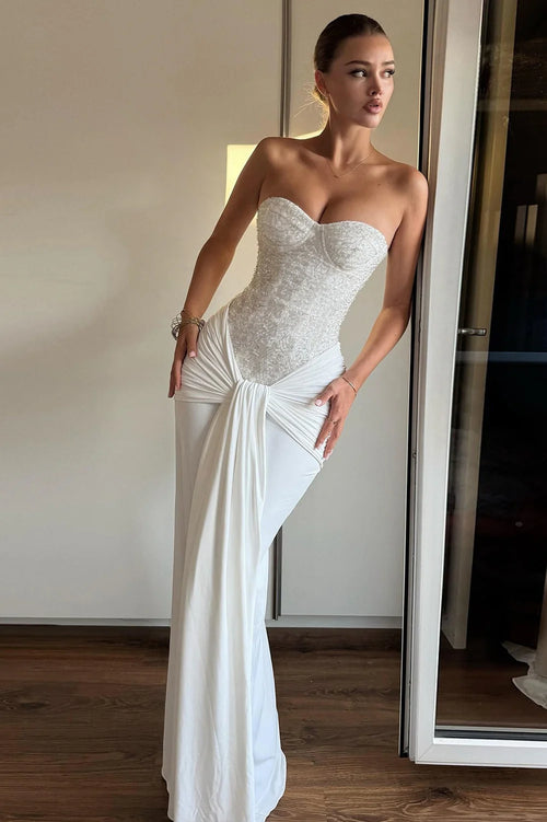 Aurélie Dress – Crystal Corset Gown